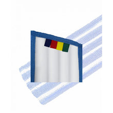 Afbeelding in Gallery-weergave laden, Vlakmop microvezel, velcro systeem Blauw wit