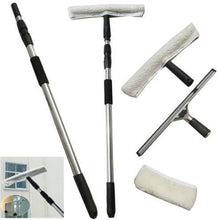 Afbeelding in Gallery-weergave laden, Professionele Raamwisser 45 cm + Inwasser 45 cm en Telescoopsteel 3 meter pro
